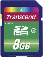 Transcend SDHC Card 8GB Class 4 Mitsubishi