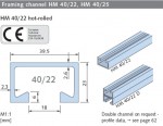 HALFEN  HM 40/22-WB-6070 mm