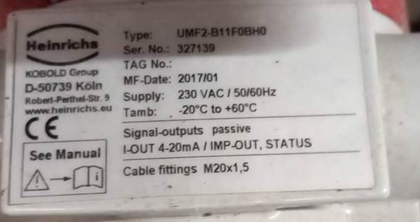 Heinrichs - UMF2-B11F0BH0 - Replacement UMF electronics for EPS meter