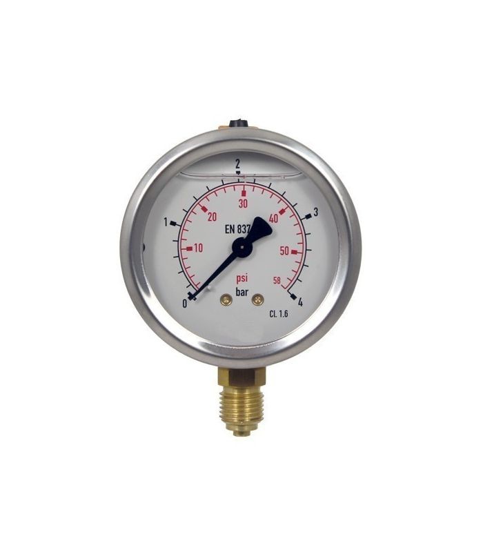 Wallace & Tiernan - R41118 MANOMETER FOR CHLORINE 0@4BAR, CONX: G1/2", FACE: 4", NO. W3T173149