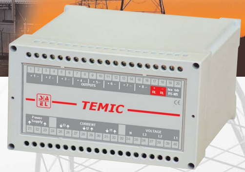 SAEL - TEMIC.T8.01.W.09 - Programmable Multi-Transducer - Input 600 Vac, 1 analogue outputs 4-20mA, 1 output rs485, Aux 18…75 Vdc - Accuracy cl.0.5%